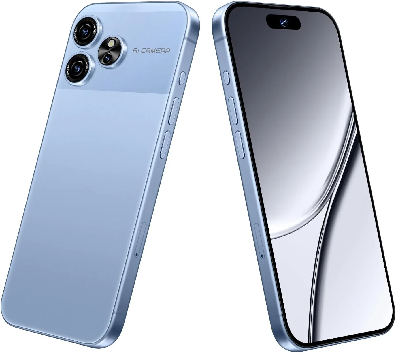 Unlocked Cell Phones Smartphone Android 13 Phones 8+256GB/6.8" HD Screen/Dual SIM/108MP+48MP Camera/6800 mAh/Built-in Pen (Light Blue)