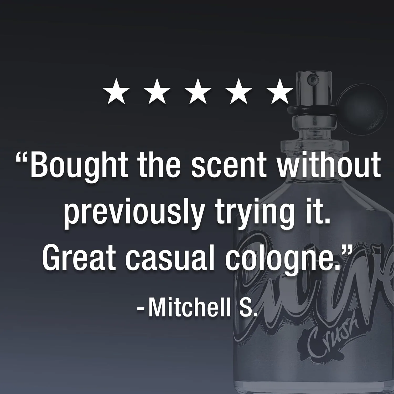 Curve Crush Men's Cologne Fragrance Spray, Casual Day or Night Scent, 4.2 fl oz