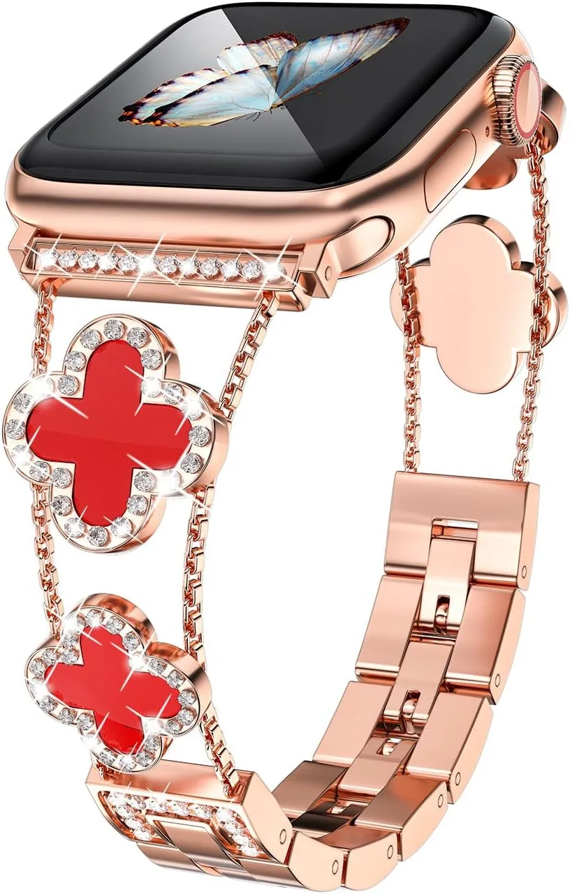 Correa para Apple Watch Musk-MSKR Diamond Metal Clover 38-49mm