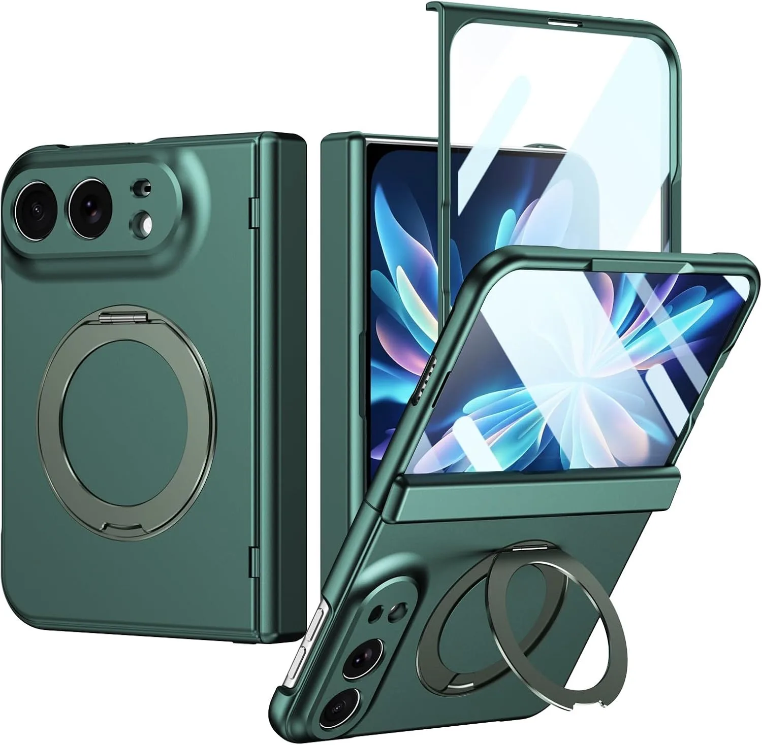 for iPhone Duo Case with Hinge Protection, Green