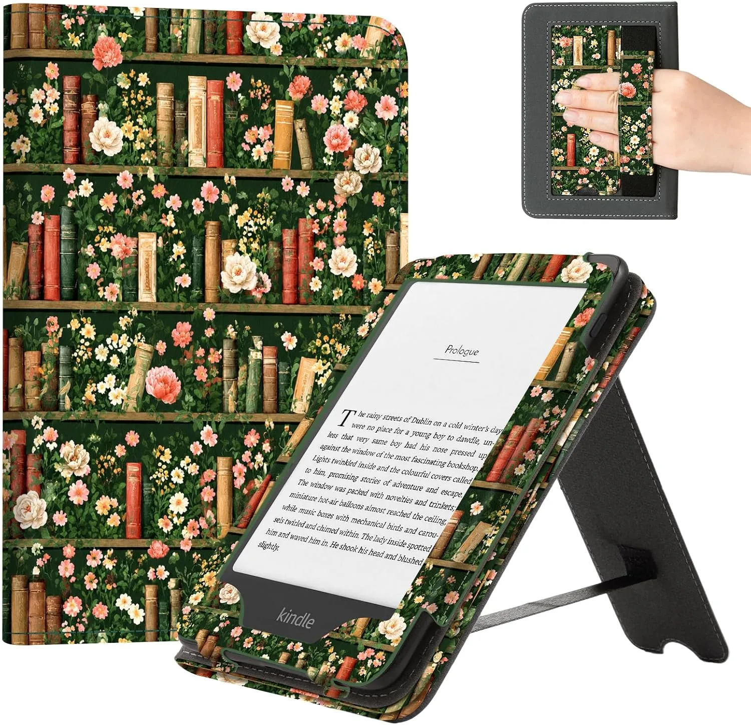 CoBak Case with Stand for 6" Kindle 2026 New Model, Library