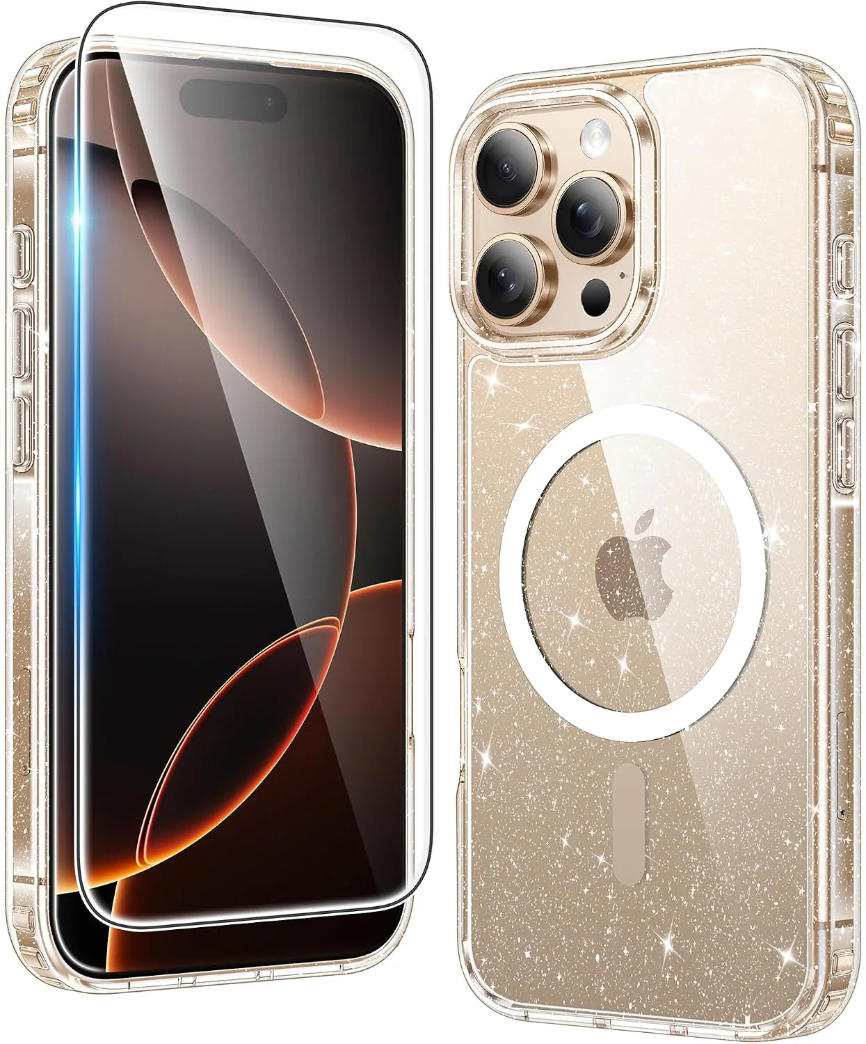 FNTCASE for iPhone 16 Pro-Max Case Compatible with Magsafe Clear Phonecase