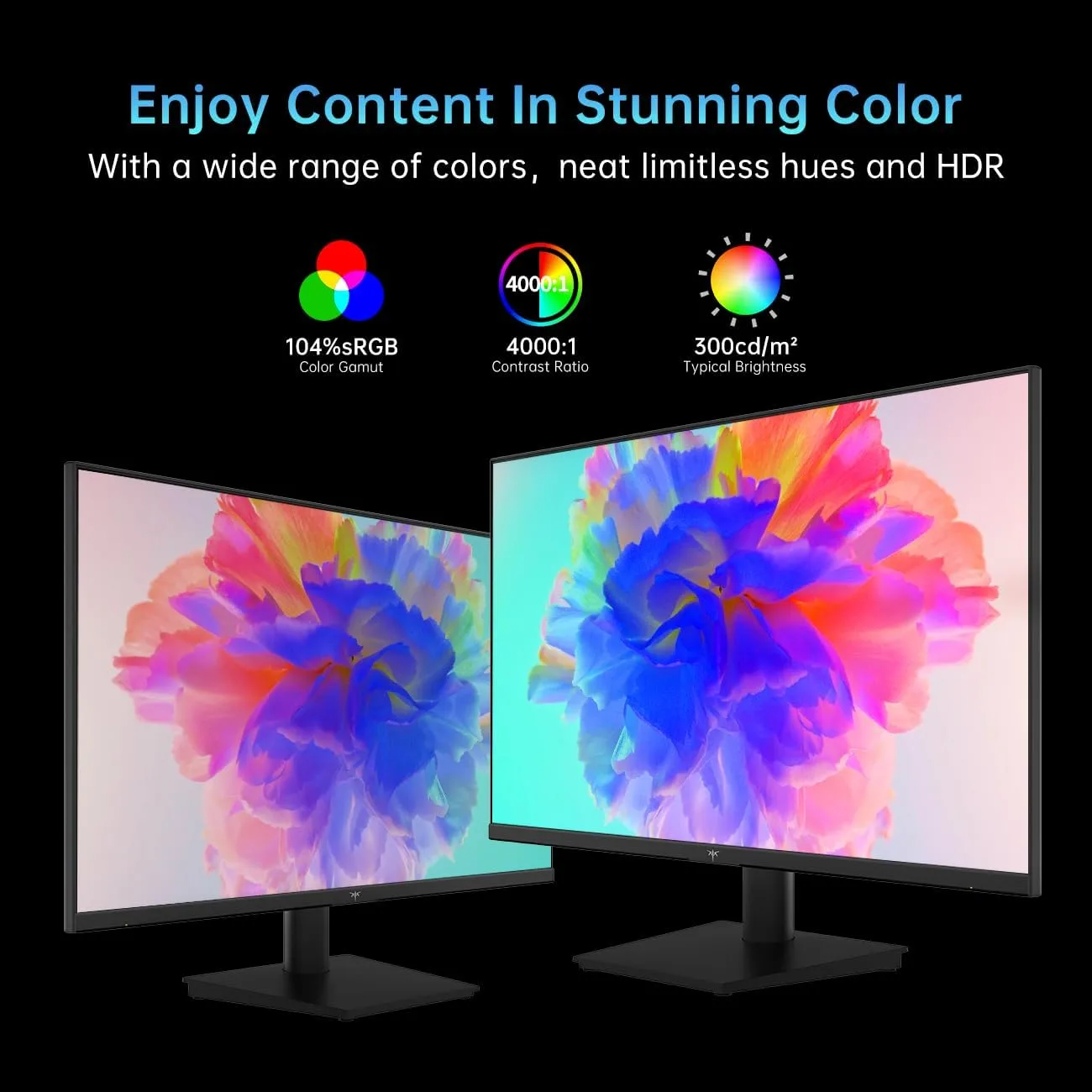 KTC 24 Inch 1080P FHD Computer Monitor, 100Hz Eye Care for Working