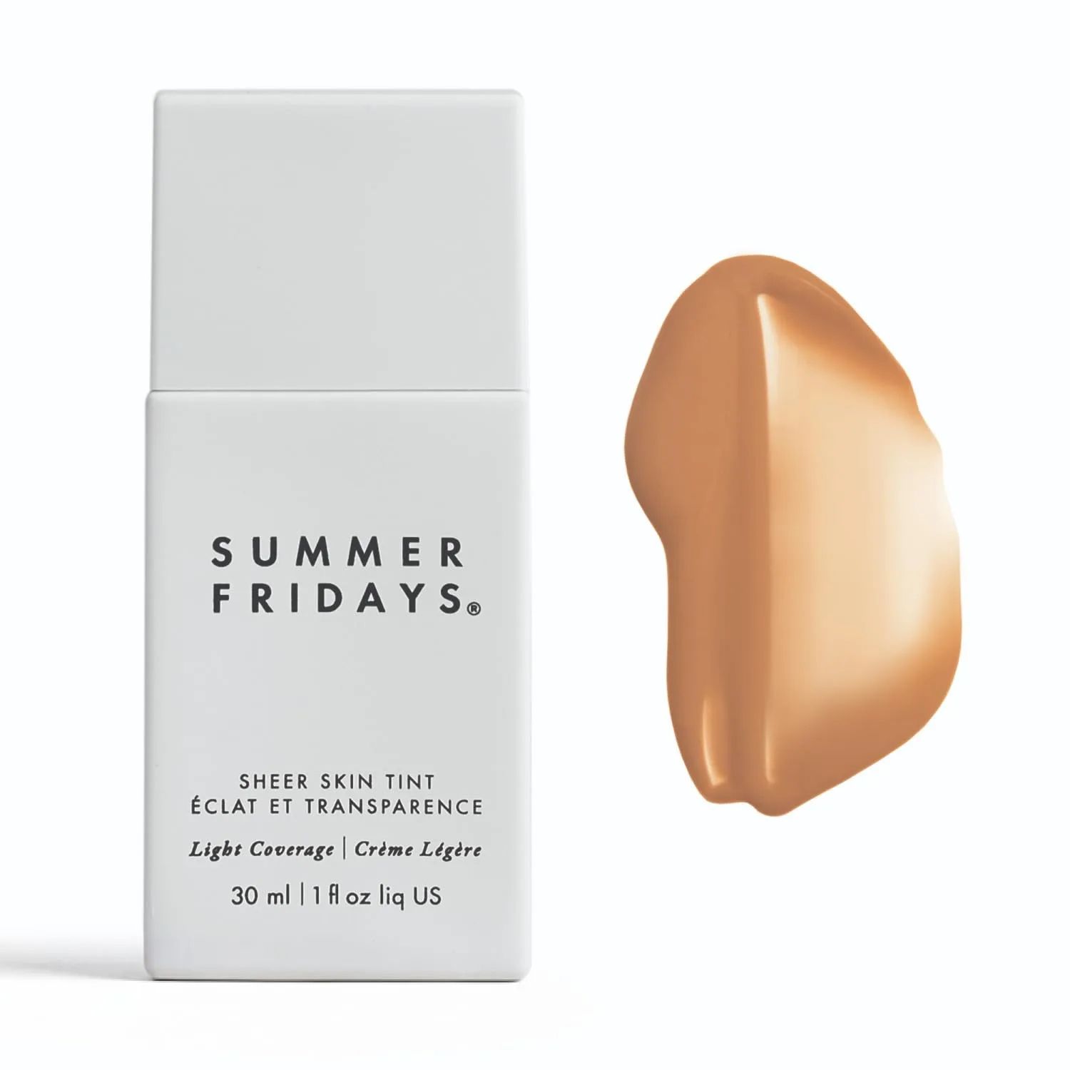 Summer Fridays Sheer Skin Tint, Lightweight Face Makeup, Shade 2 (1 Oz)