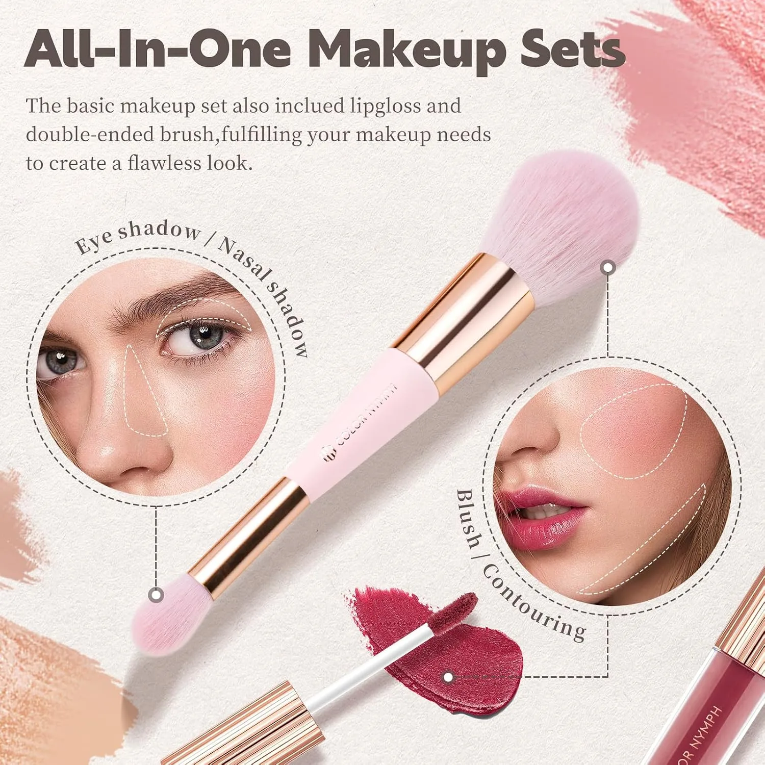 Color Nymph Makeup Kit for Teens Girls, Makeup Gift Set for Beginners