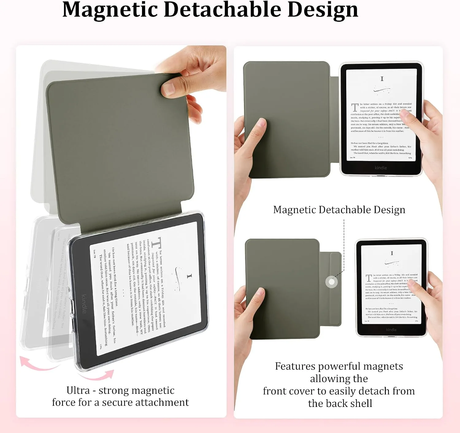 SESENSE Magnetic Case for 7'' Kindle Paperwhite 12th Gen 2024 & Colorsoft