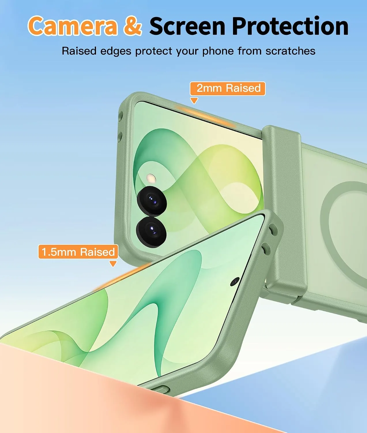 FNTCASE for Samsung Galaxy Z Flip 8 Case, Fit for Magsafe, Hinge Protection