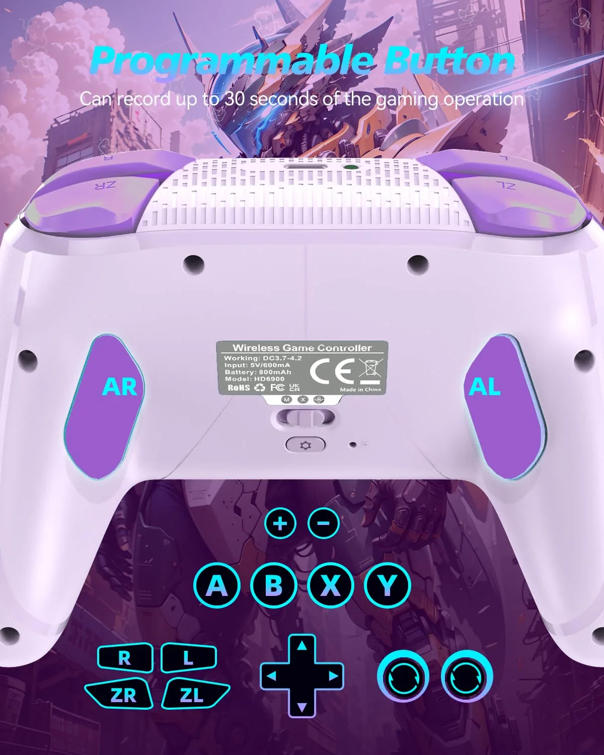 GMBACK Wireless Switch 2 Pro Controller with Home Wake Up & Loop Macro