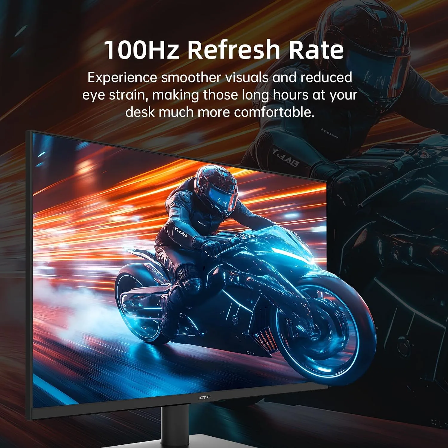 KTC 24 Inch Monitor 100Hz, FHD 1080P Computer Monitor, 4000:1, H24V27