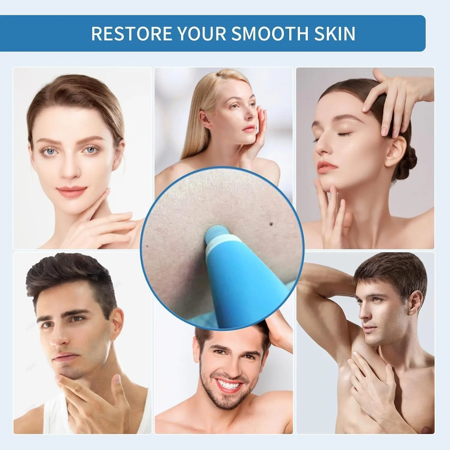 Gentle Skin Maintenance，Daily Skin Care Tool for Adults and Teens at Home（Blue）