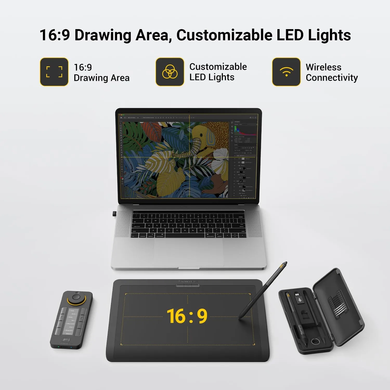 Xencelabs Pen Tablet Medium Bundle v2, Studio Level Drawing Tablet, HP Anyware Support Graphic Tablet with Two v2 Pens and Quick Keys, Private Bluetooth 5.0 Wireless Connection for Win/Mac/Linux