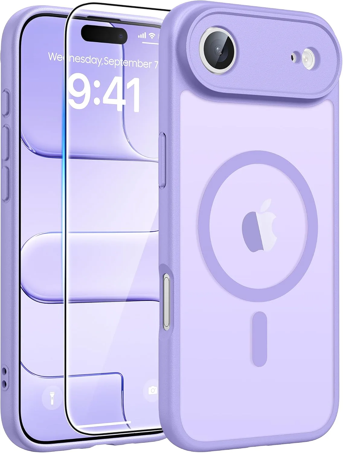 Carcasa Fntcase para iPhone Air 6.5 pulg con protector de pantalla de vidrio templado