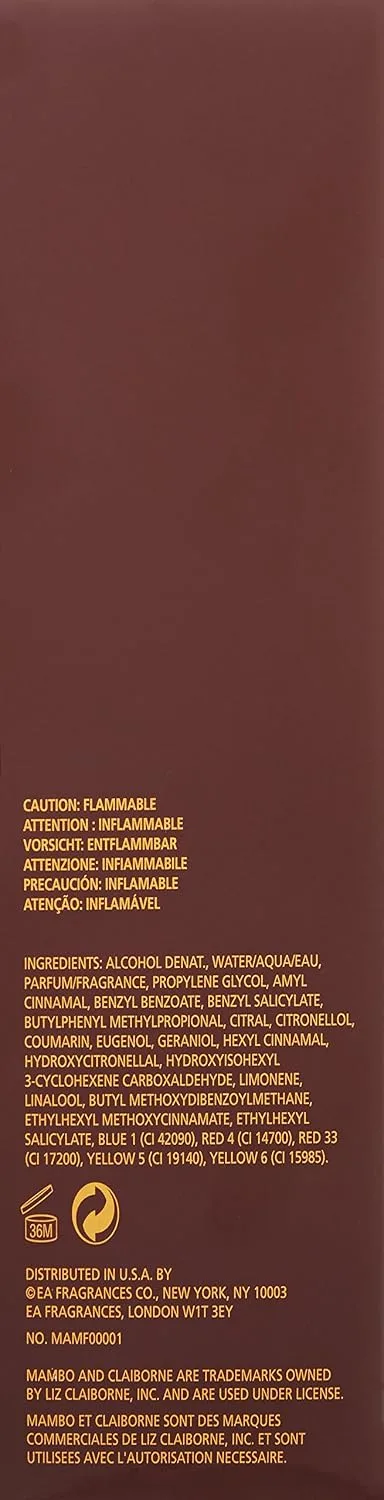Mambo by Liz Claiborne for Men, Cologne Spray, 3.4-Ounce