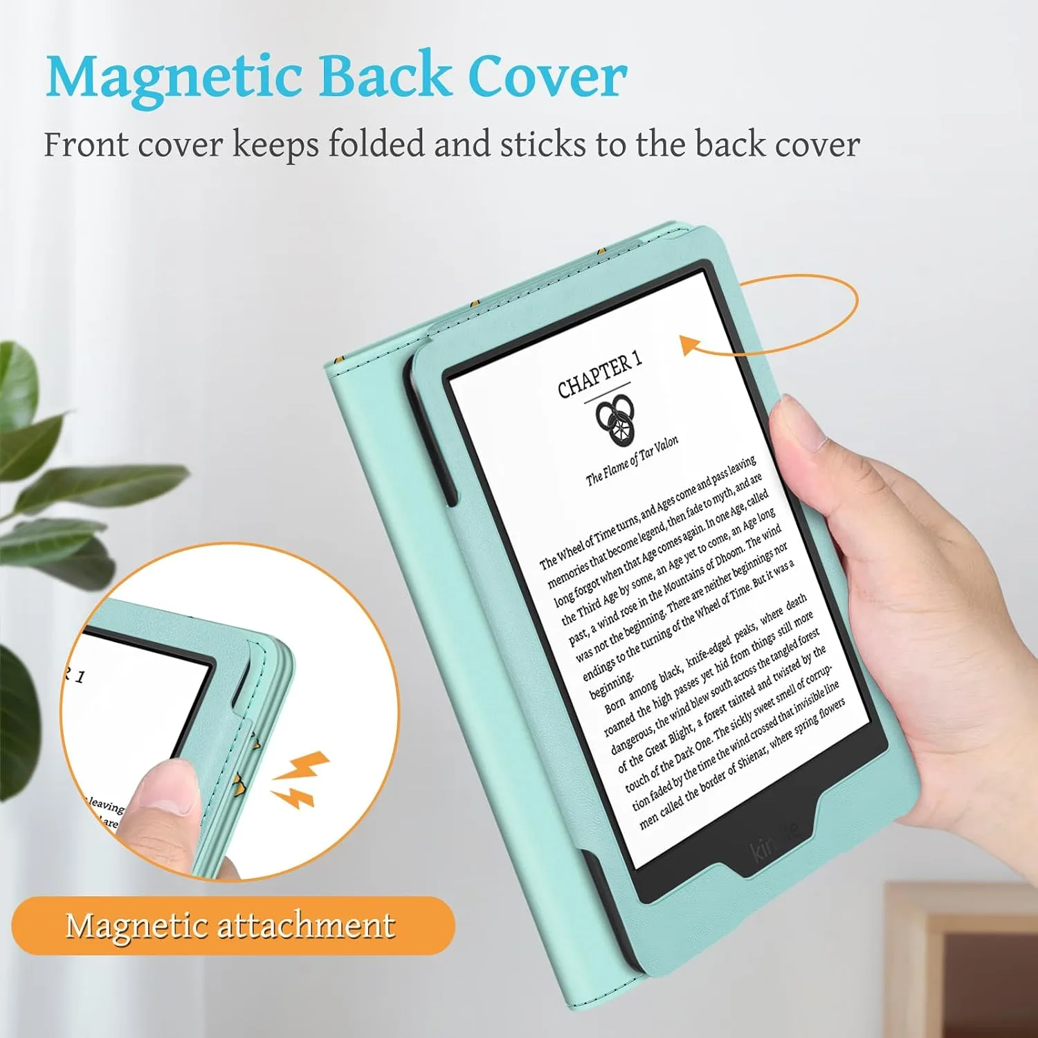 Fintie Stand Case for 6" Kindle 11th Generation 2024/2022, Dino Nuggets