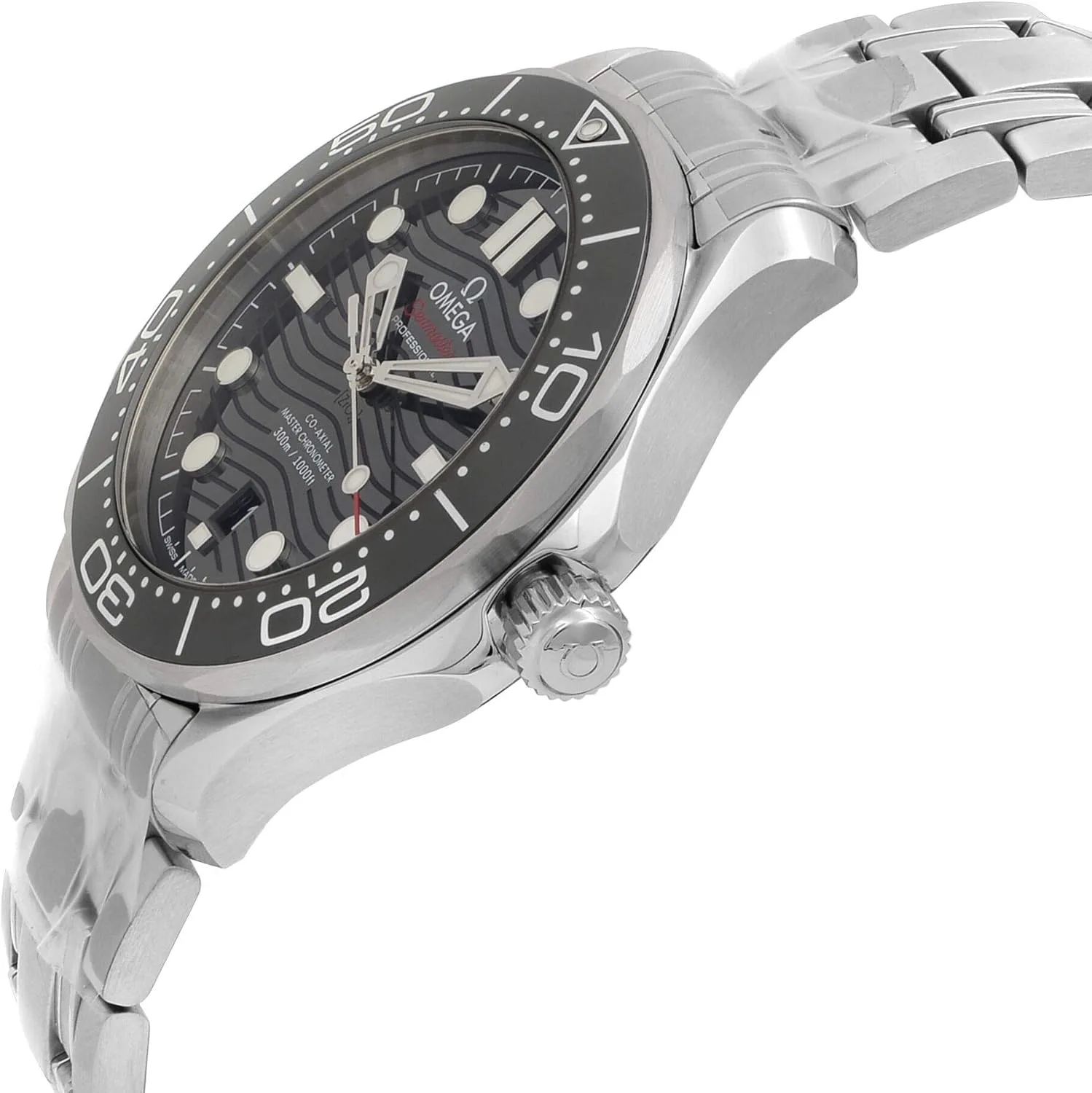 Omega Seamaster Automatic Chronometer Black Dial Men's Watch 210.30.42.20.01.001