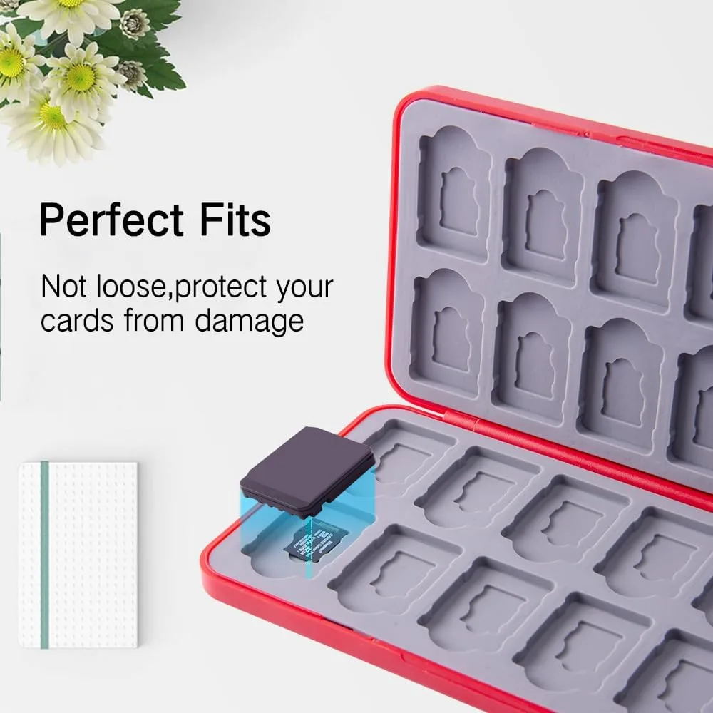 PERFECTSIGHT Switch Game Case Compatible with Nintendo Switch OLED & Switch Lite, 48 Switch 2 Game Holder，Cute Switch Game Card Case Cartridge with 48 Slots Game Card Storage, Mali