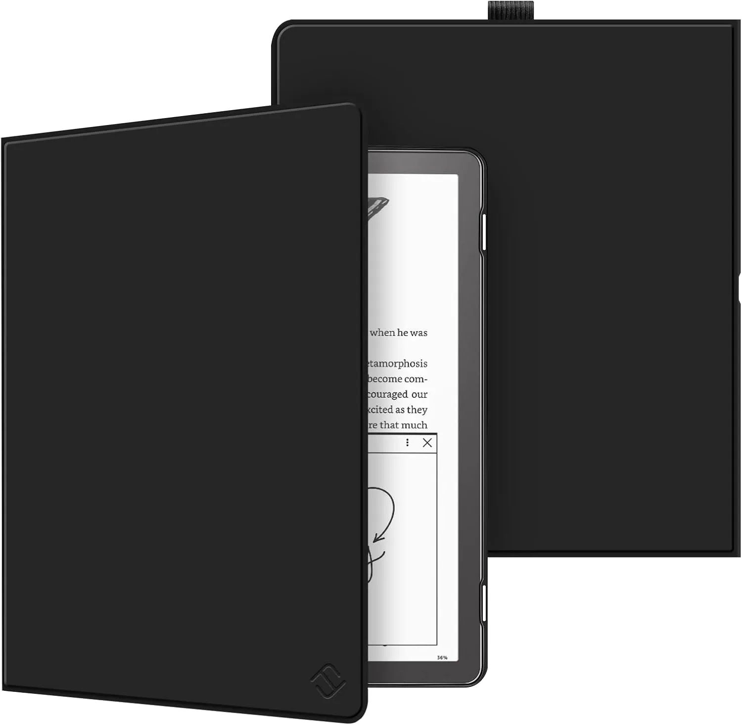 Fintie Slimshell Case for 10.2" Kindle Scribe 2024/2022, Black