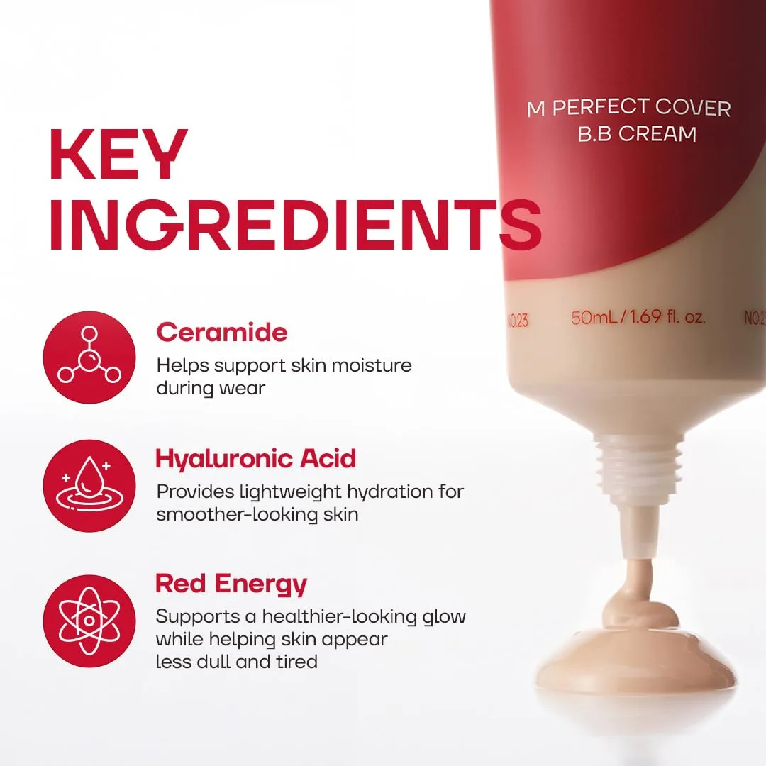 MISSHA M Perfect Cover BB Cream No.13 Bright Beige SPF 42 PA+++ 1.69 oz