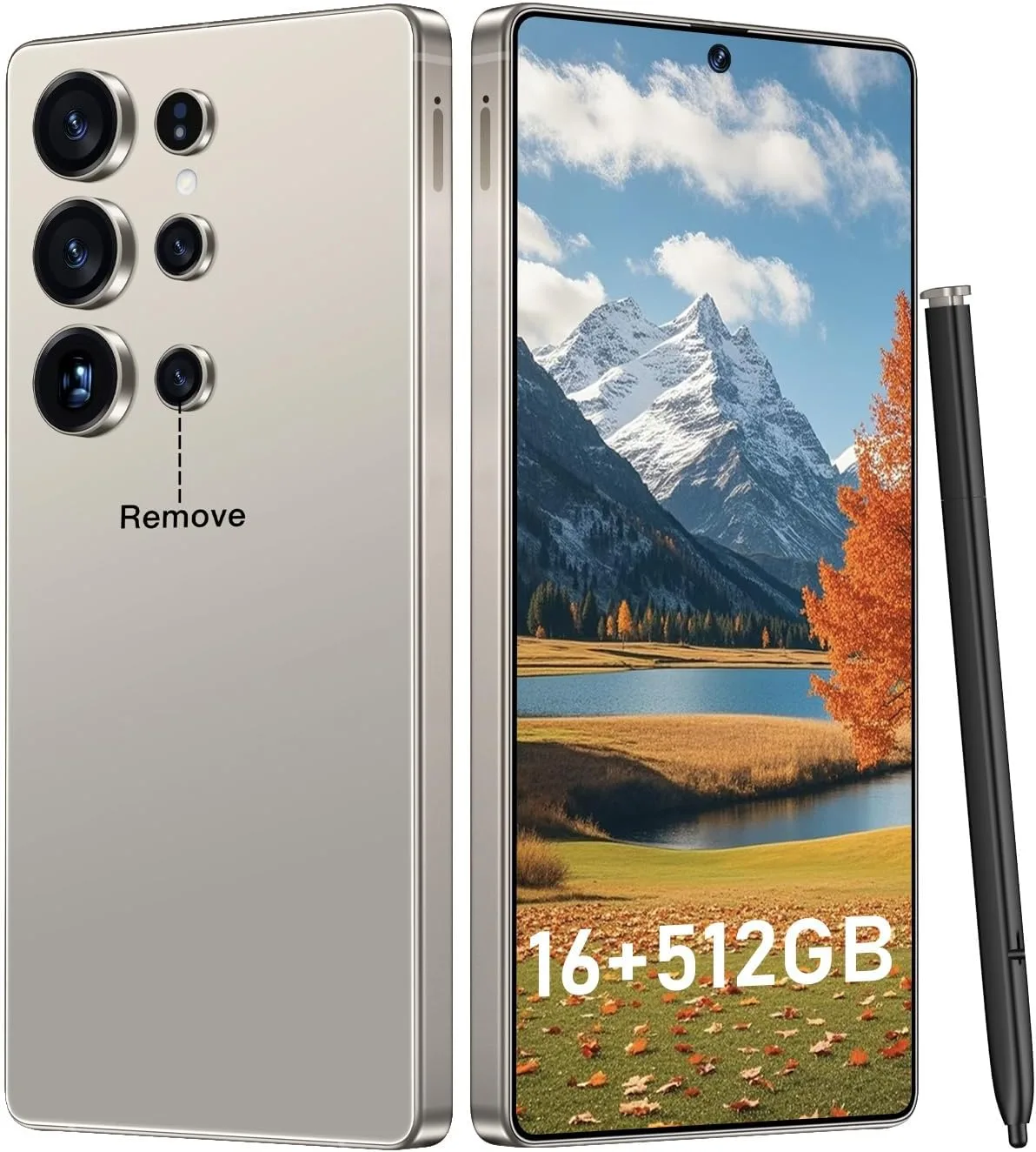 OEJBK I25 Ultra: Powerhouse 16GB/512GB, 2-Day 7000mAh Battery, Huge 6.99" Android 14 Phone w/Built-in Stylus - Your All-in-One Device The Superior Choice (Titanium Gray)