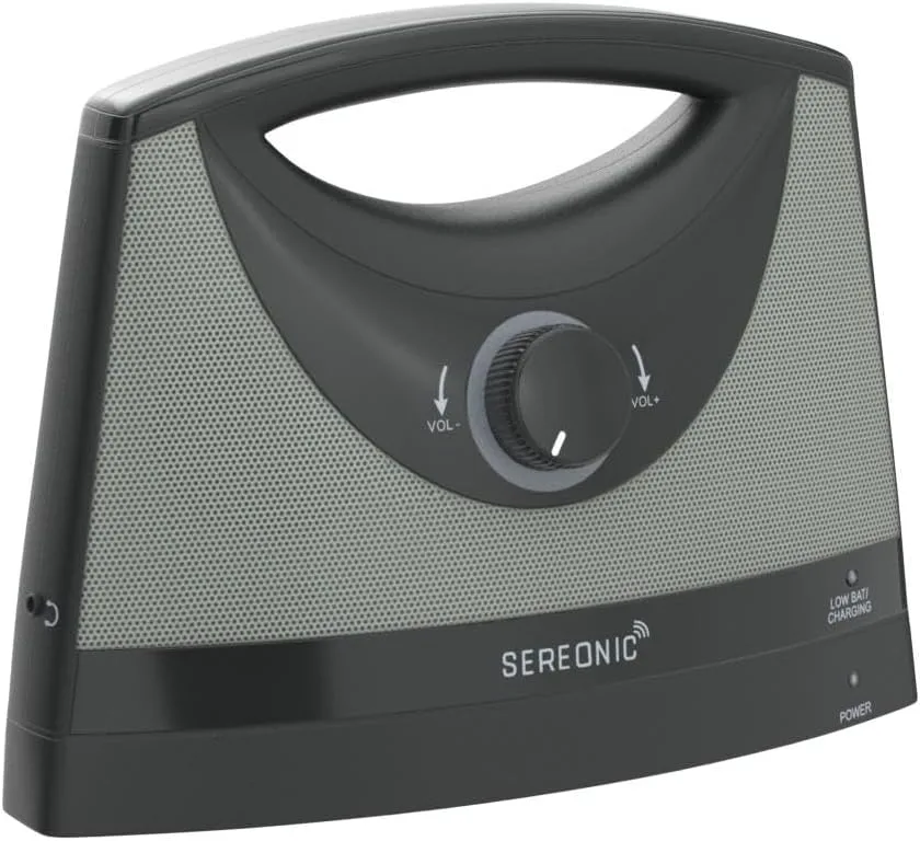 SEREONIC Portable Wireless Speakers for Smart TV - Ideal for TV Watching Without The Blaring Volume - Designed for Hard of Hearing, Elderly, and Seniors - 100ft Range