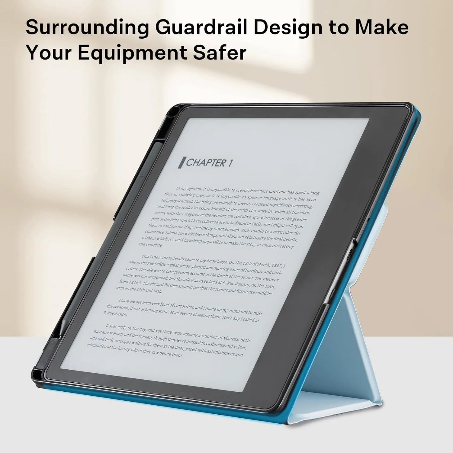 CoBak Stand Case for TCL - Premium Folio Leather Cover with Pen Holder, Auto Sleep/Wake - Compatible with 10.2 Inch eBooK Reader