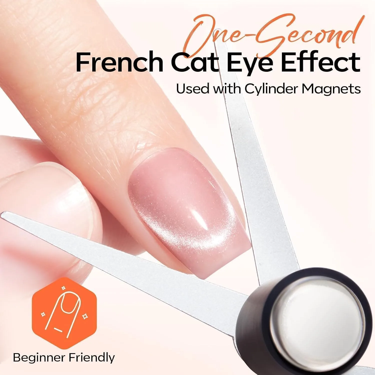 Modelones Cat Eye Magnet Heart Scissor-Shaped Magnets for Cateye Gel Polish
