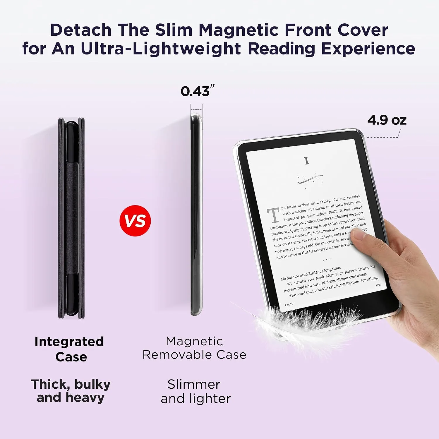 SESENSE Magnetic Case for 7'' Kindle Paperwhite 12th Gen 2024 & Colorsoft