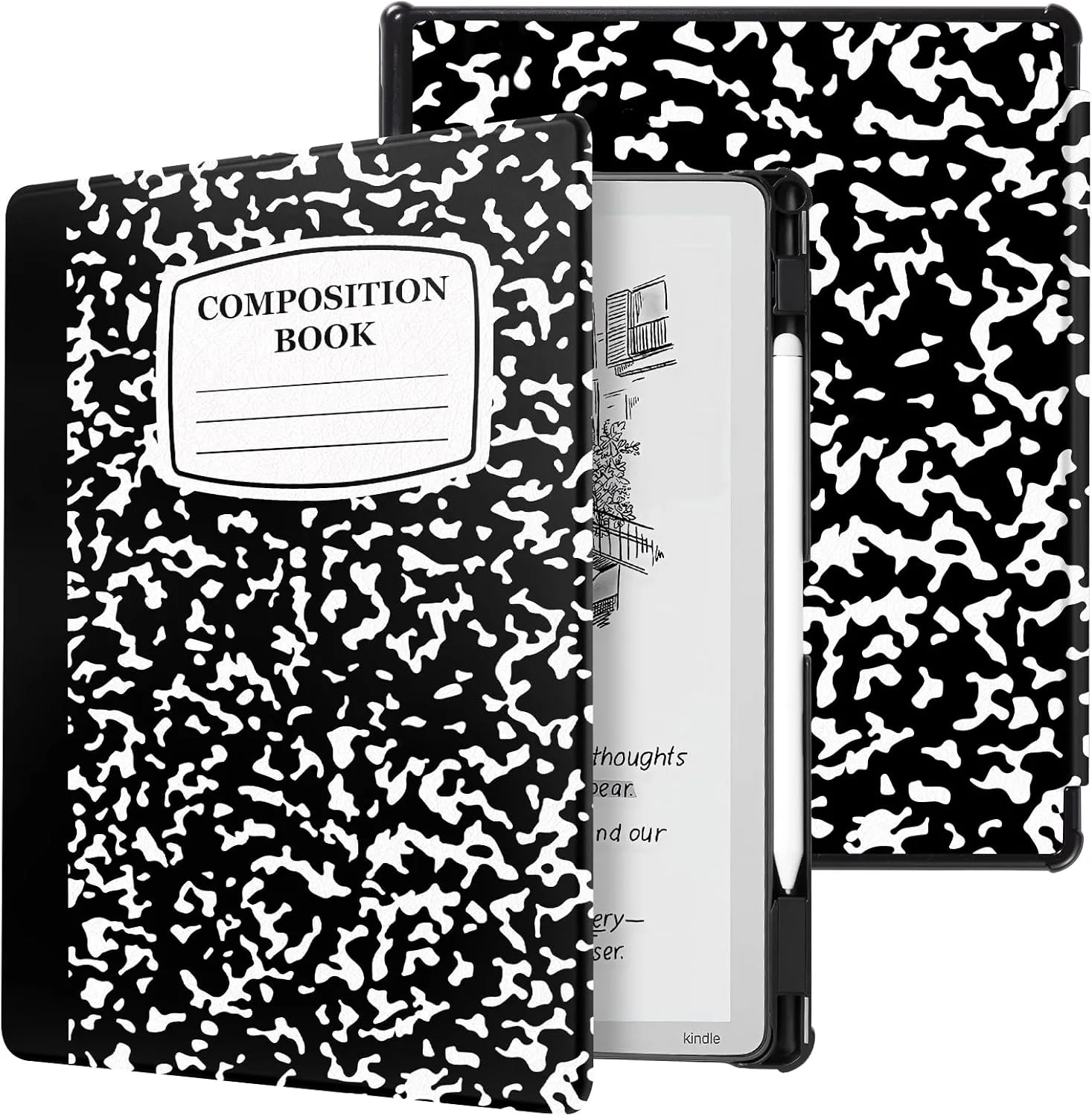 CoBak Case for 11" Kindle Scribe 3rd Generation 2025, Kindle Scribe Colorsoft - All New PU Leather Cover with Auto Sleep Wake, Pen Holder for Scribe 11" 2025 Released