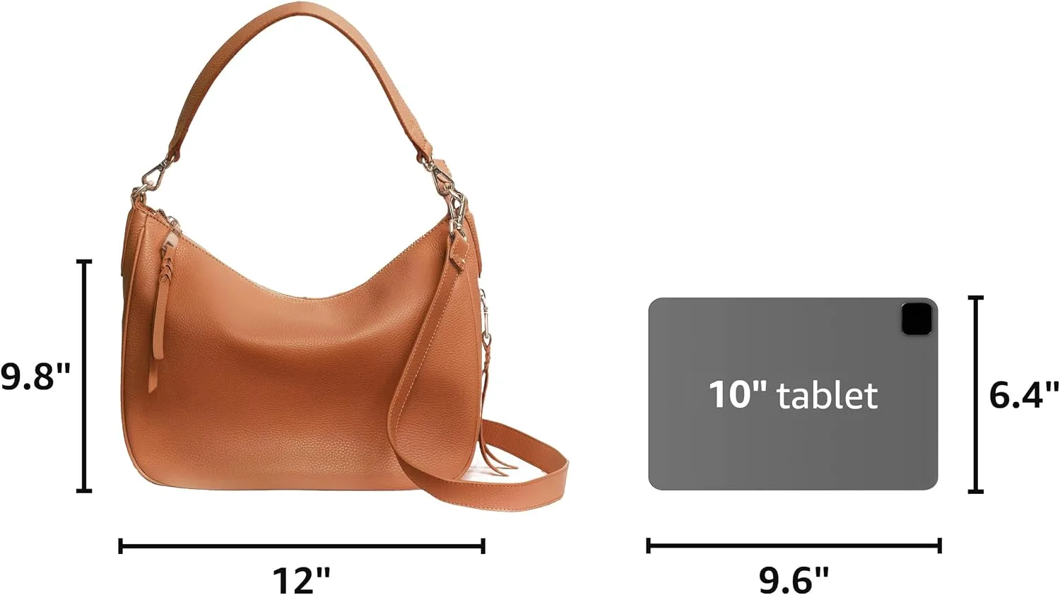 Meliae Camera Bag for Women, DSLR Mirrorless Camera Purse, Leather Shoulder Crossbody Hobo Travel Tote