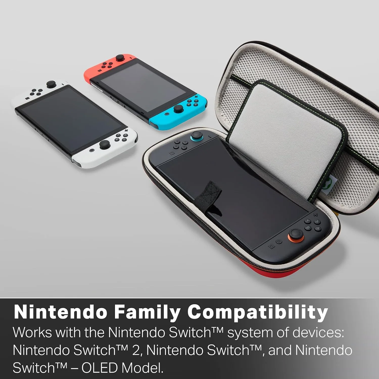 PowerA Protection Case for Nintendo Switch 2 - Mario & Yoshi, Officially Licensed, Protective Storage, Holds up to 9 Game Cards and 2 microSD Express Cards, Integrated Play Stand