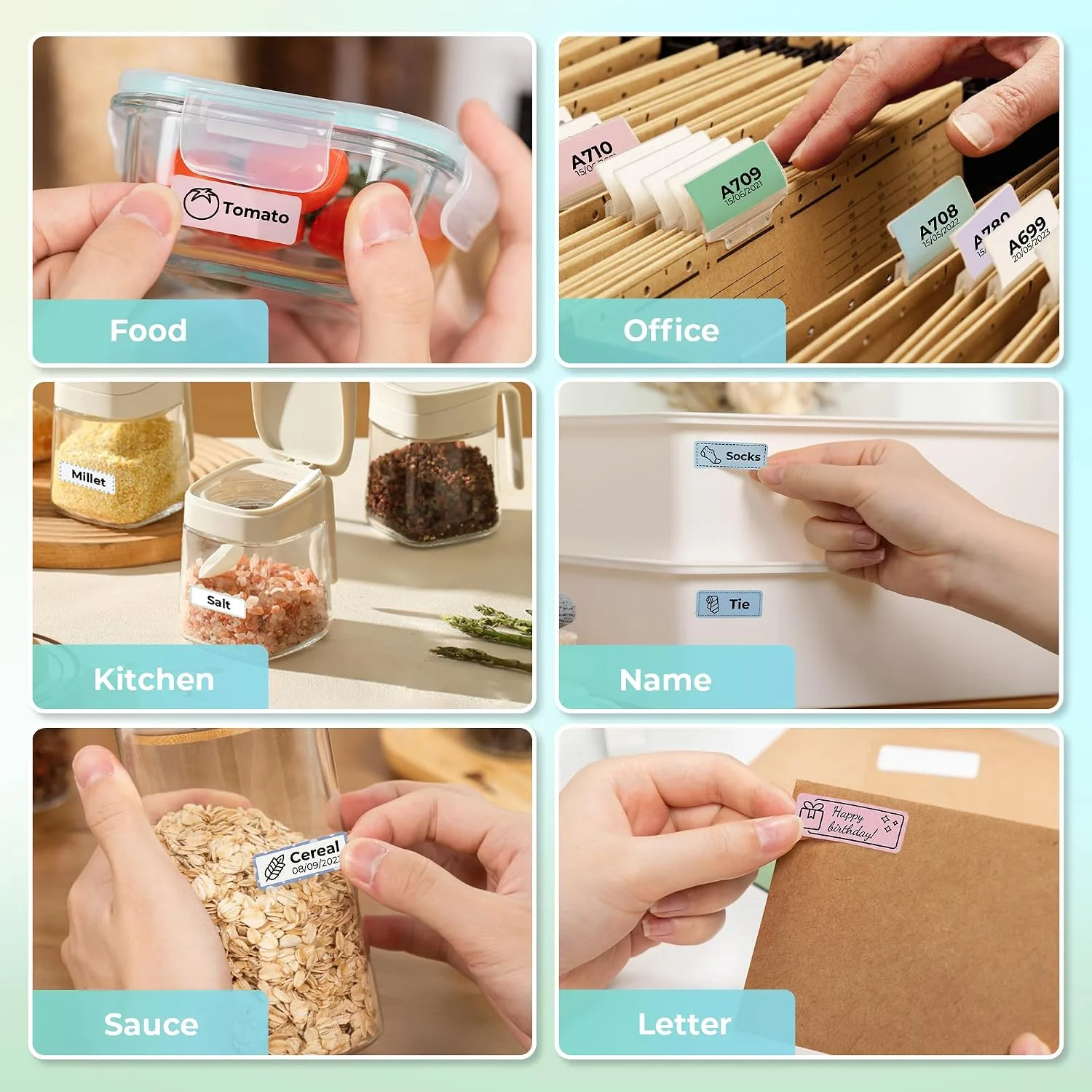 Nelko Genuine P21 Label Maker Tape, 14x40mm(0.55"x1.57"), White
