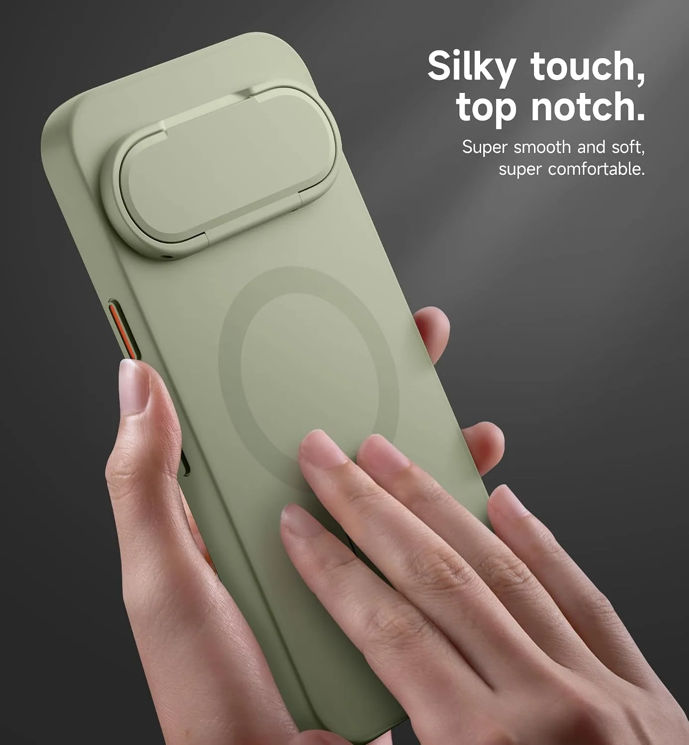 SURITCH for Google Pixel 11/11 Pro Phone Case, Compatible with MagSafe, Protective Cover with Camera Cover & Adjustable Metal Kickstand for Pixel 11/11 Pro 2026 -Sage Green