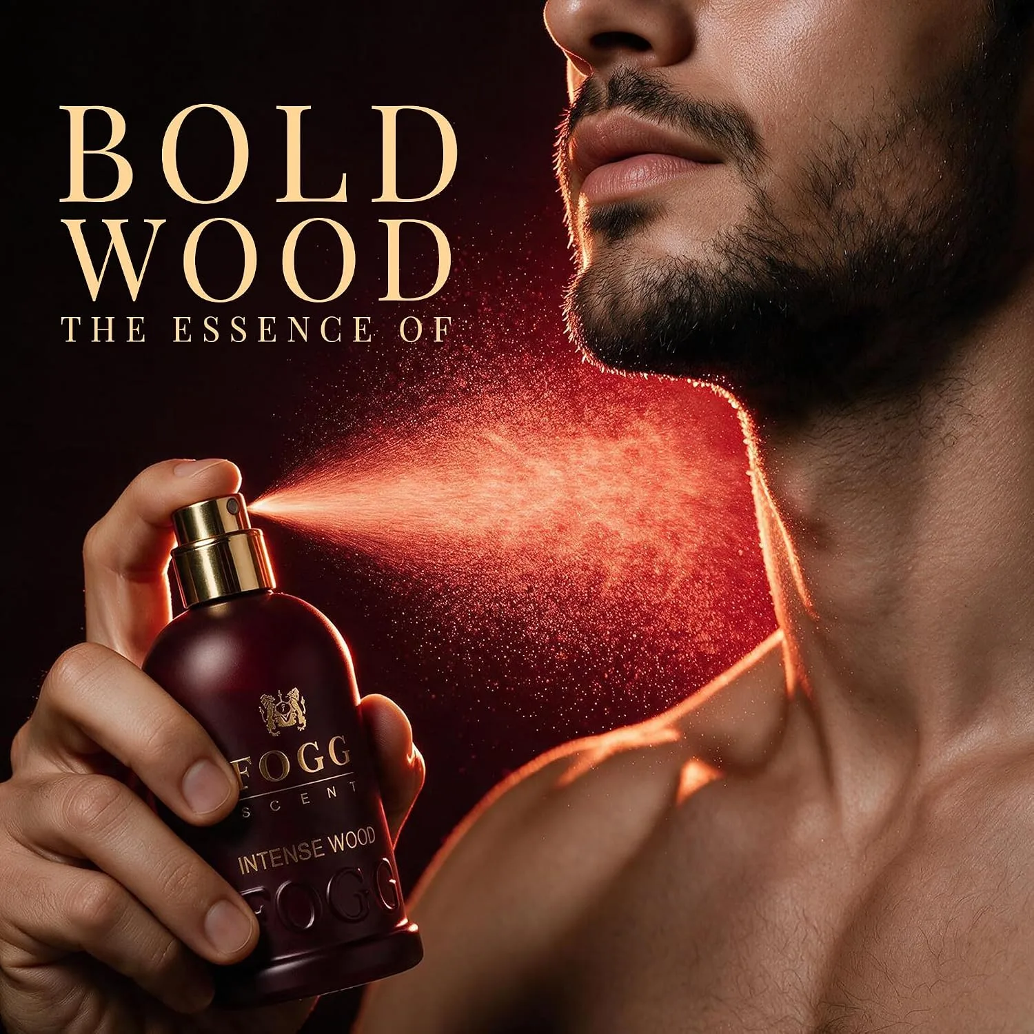 Fogg Intense Wood Eau De Parfum for Men, 100ml | Long Lasting Woody Perfume | Lavender, Lemon & Fruity Top Notes | Amber, Patchouli & Woody Fragrance