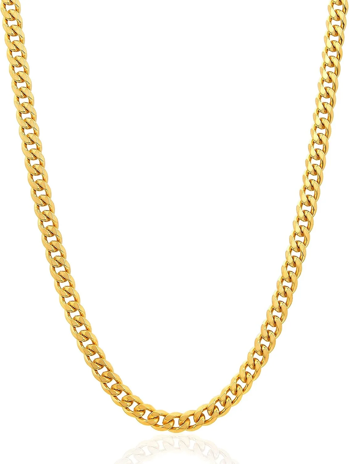 Invicta Jewelry Men's Curb Chain Stainless Necklace (6mm-11.5mm) - 24"