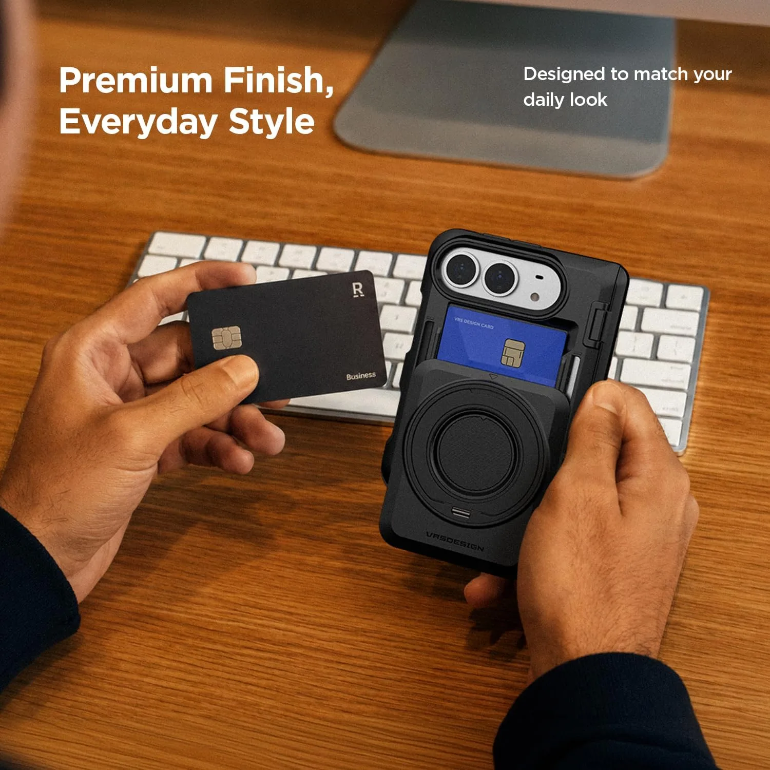 VRS DESIGN Damda Glide Hybrid for iPhone Duo Case - Tactical Olive