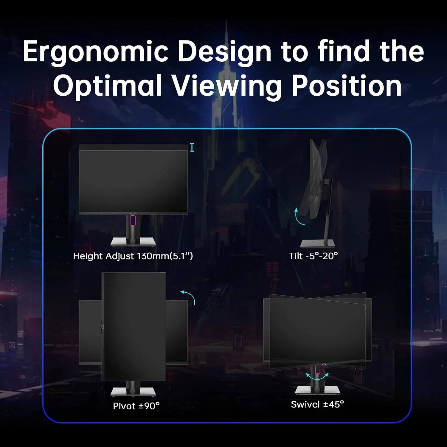 KTC 27 Inch 4K Gaming Monitor, 160Hz UHD Monitor Fast IPS,1ms GTG, H27P22S