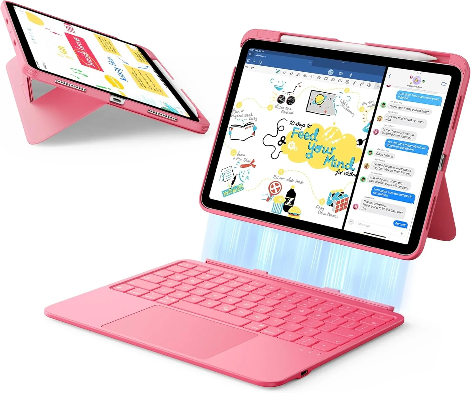 Funda con teclado ESR para iPad 11'' (A16) 10ª generación