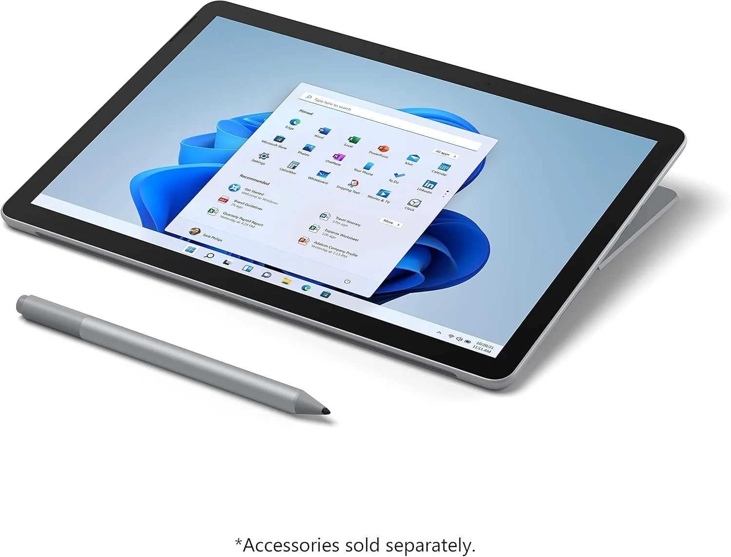 Microsoft Surface Go 3-10.5" Touchscreen - Intel Core i3-8GB Memory - 128GB SSD - Device Only - Platinum (Latest Model) (Renewed)