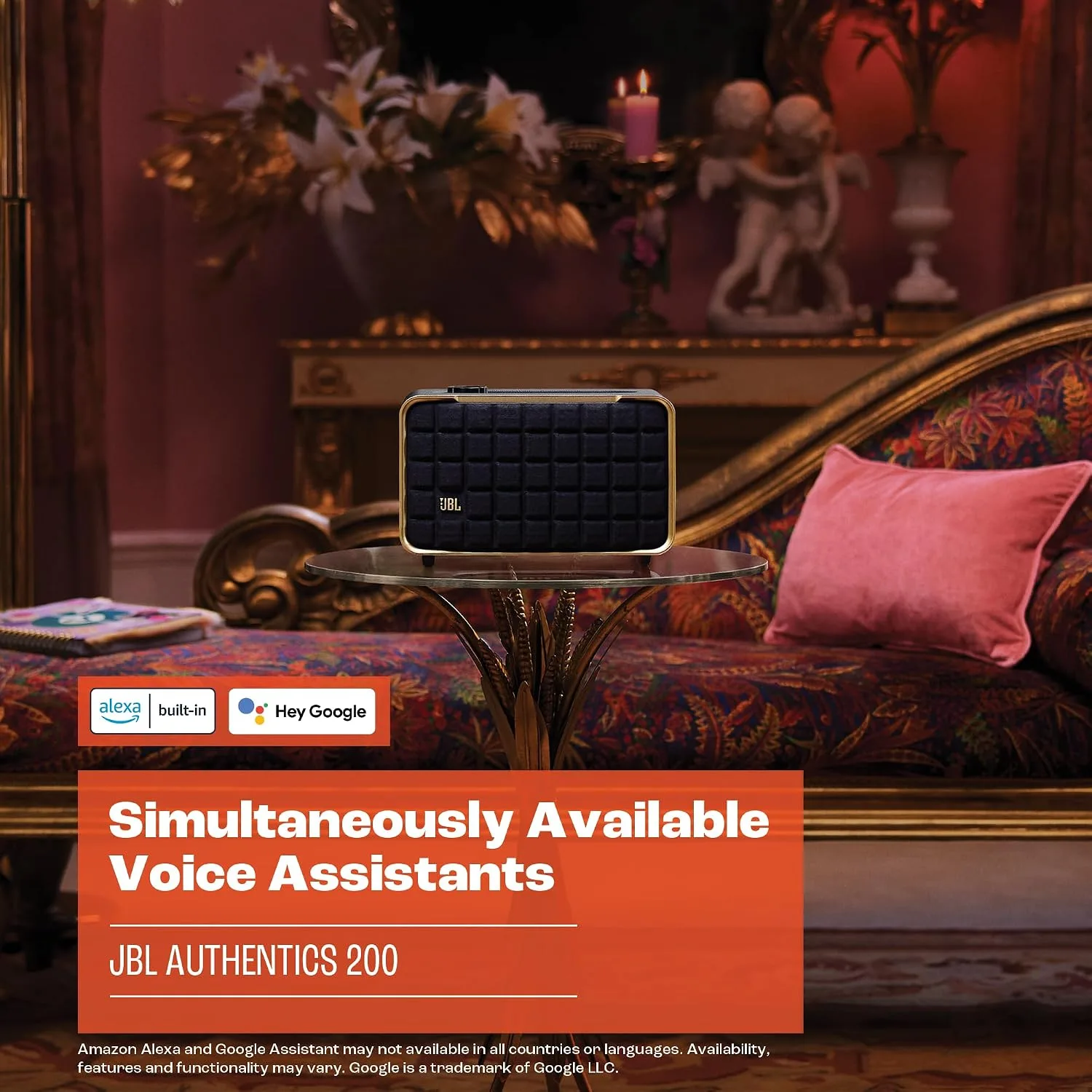 JBL Authentics 200 - Smart Home Speaker - Black