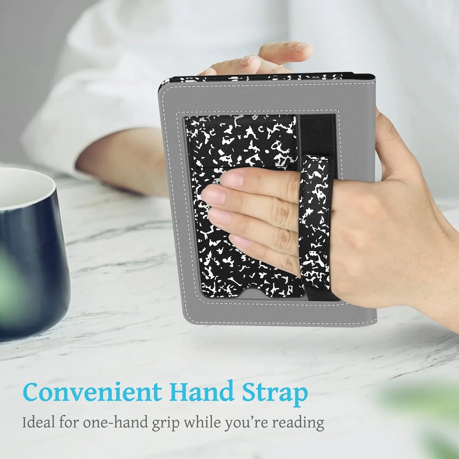 Fintie Stand Case for 6" Kindle 11th Generation 2024/2022,Composition Book