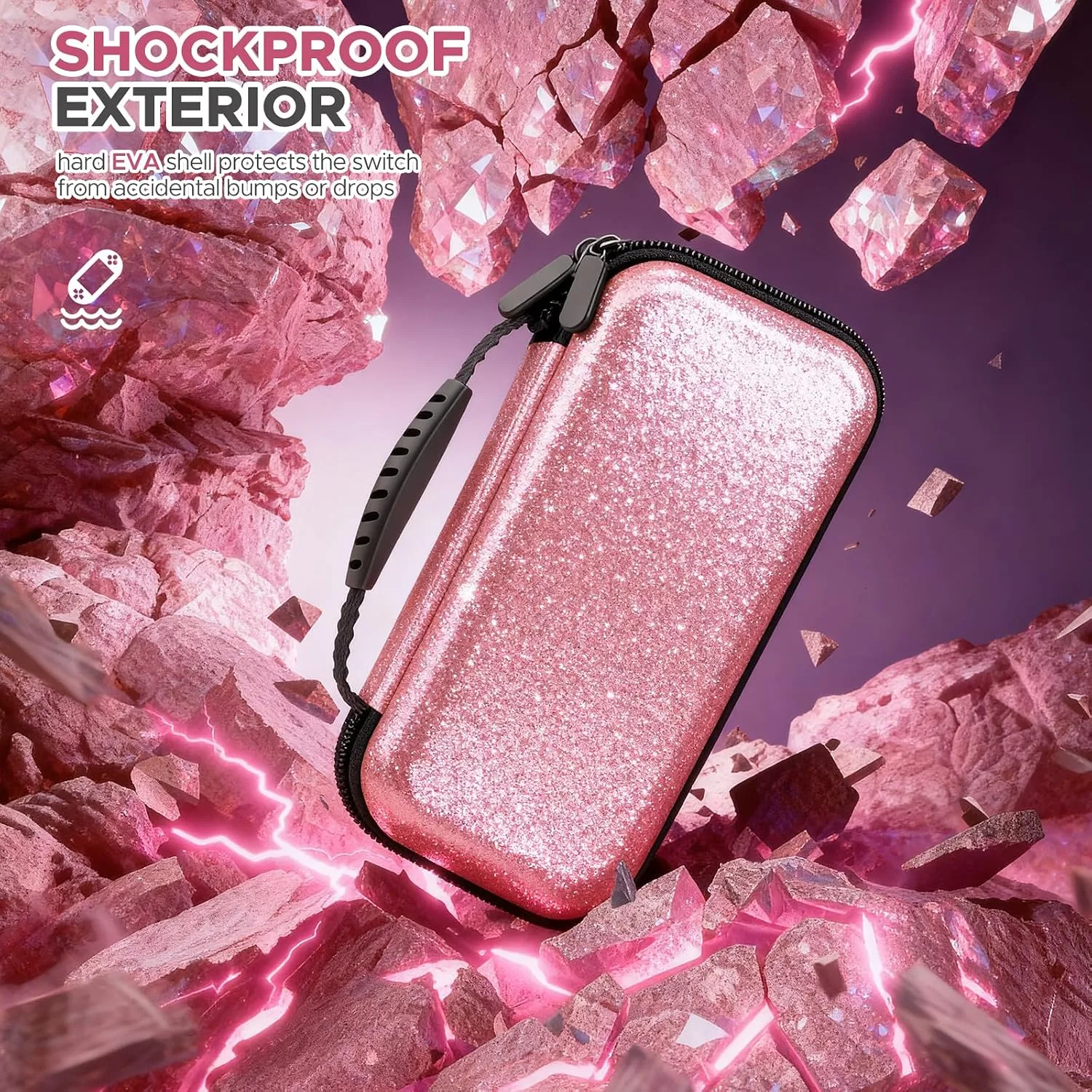 homicozy Pink Carrying Case for Nintendo Switch 2 (2025)