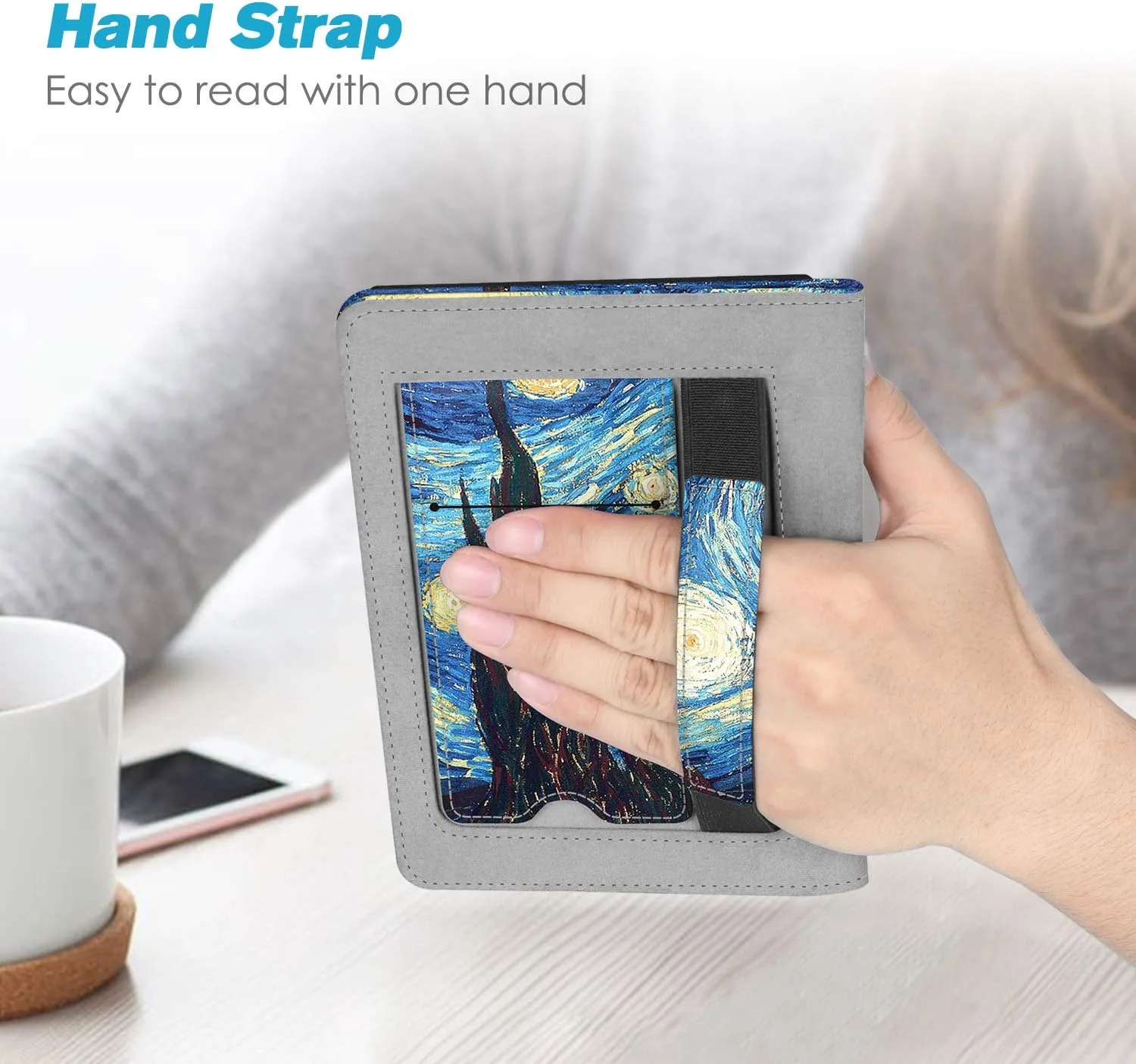 Fintie Stand Case for 6" Kindle Paperwhite 10th Gen 2018, Starry Night