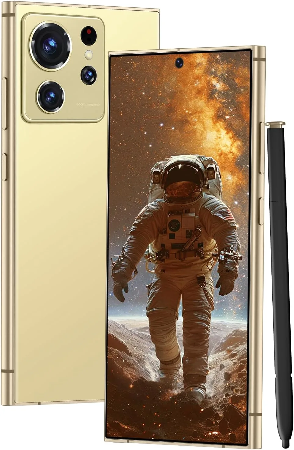 C24 Ultra Unlocked Cell Phones Smartphone with Built-in Pen 8+256GB Android 13 Phones 6.8" HD Screen Dual SIM 108MP+48MP Camera (Grey)