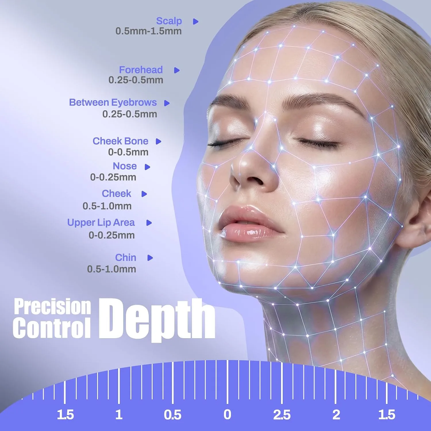 Microneedling Pen Derma Roller Pen for Face & Scalp,0.25mm Micro Needling Tool with 12 Pcs Cartridges, Home Use Derma Pen Microneedle Skin Care Kit for Women Men（Silver）
