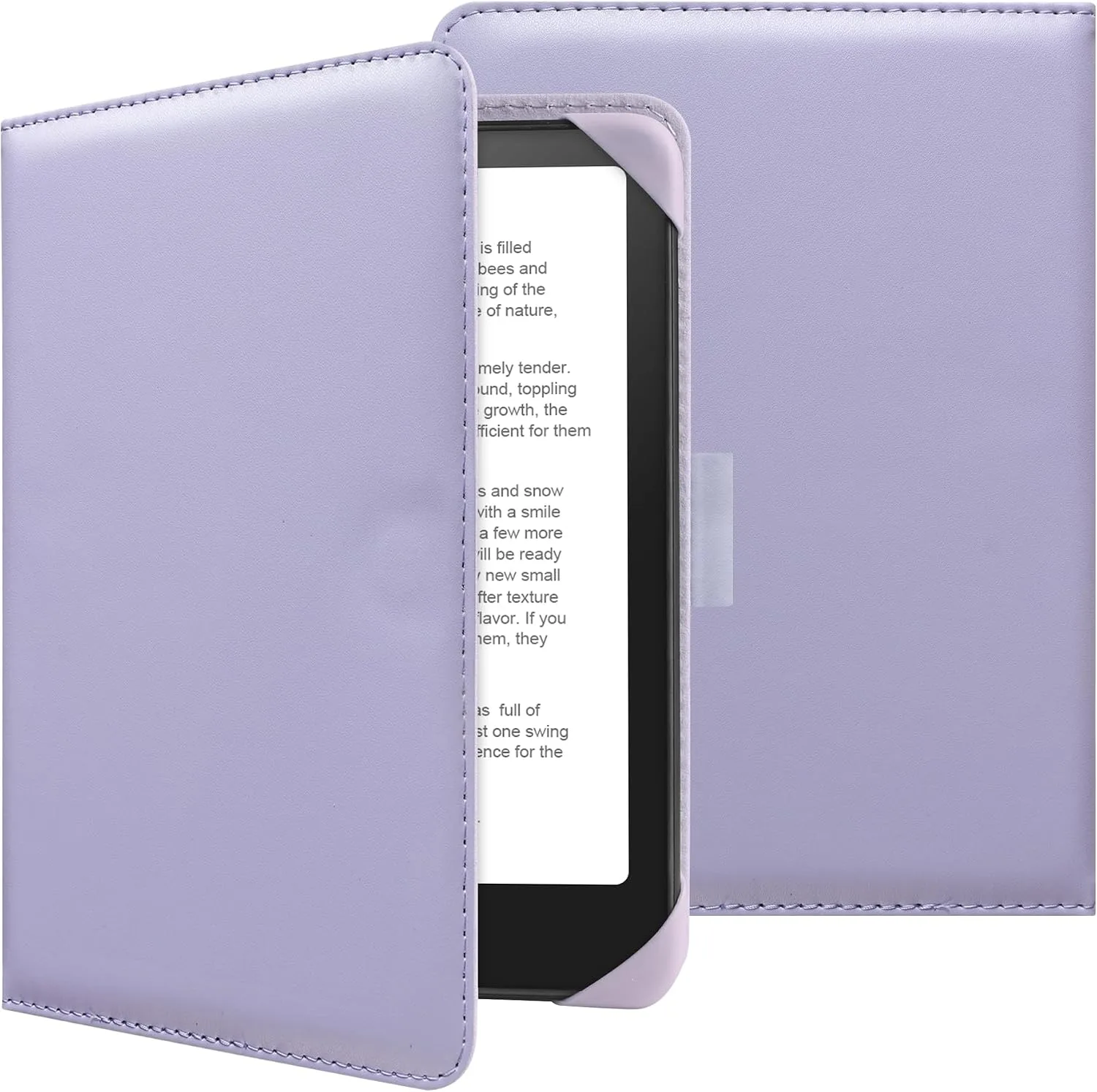 HoYiXi Universal Case for 6-inch Kindle eReader Compatible with Kobo/Voyaga/Pocketbook/Tolino E-Book Reader,6'' eReader Protective Cover with Built-in Card Slot,Purple