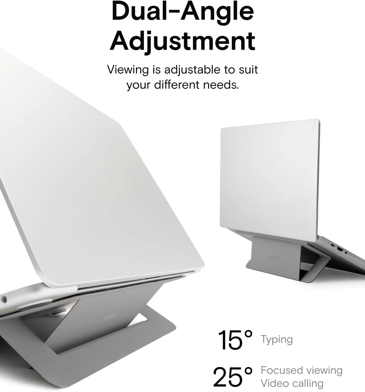 MOFT Airflow Adhesive Laptop Stand, Slim & Portable Laptop Riser for Work