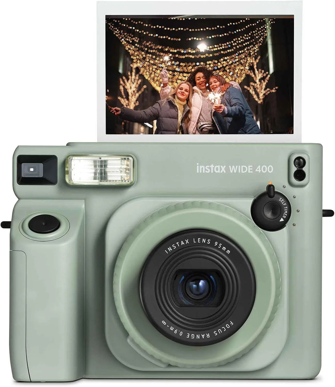 FUJIFILM instax Wide 400 Instant Film Camera (Black + Extra Film(40 Sheets))