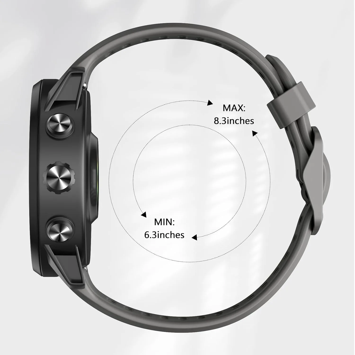 Compatible with Coros Pace 2 Watch Band, 20mm Quick Release Sports Silicone Watch Band Breathable Wristband Strap Women Men Strap for COROS APEX 2/APEX 42mm