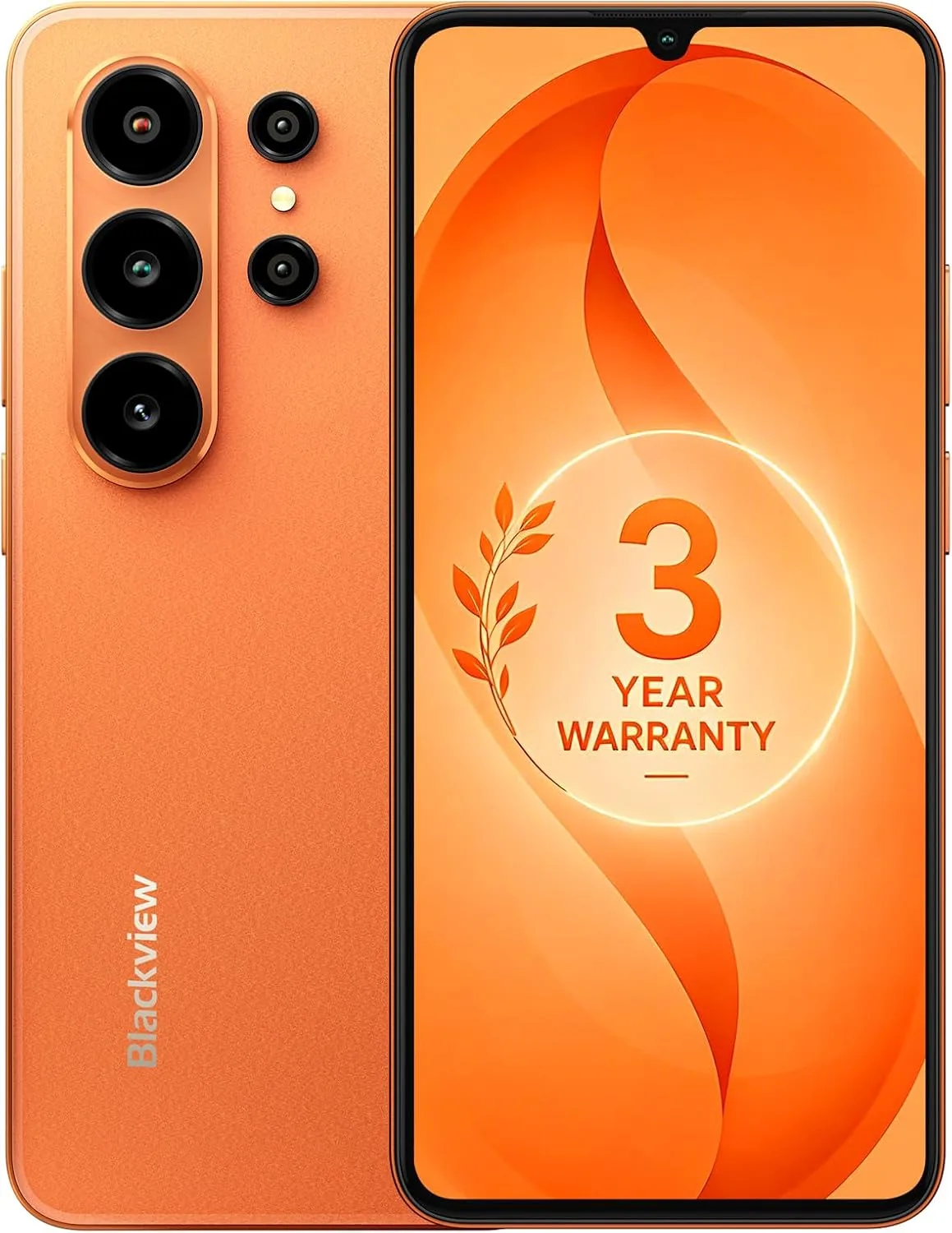 Blackview Wave 10C Android Phone Unlocked 6.88" Large Screen, Android 16 Unlocked Smartphones 16(4+12) GB+128GB/1TB, 32MP+13MP, Dual SIM/Face ID/GPS/OTG, Only for T-Mobile, Orange
