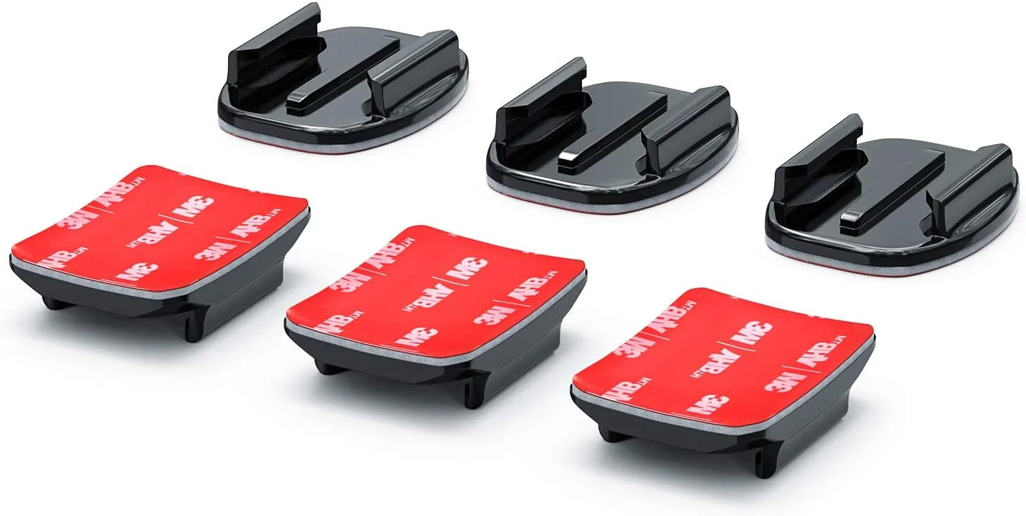 Helmet Adhesive Mounts Curved Sticky Flat Attachment for GoPro